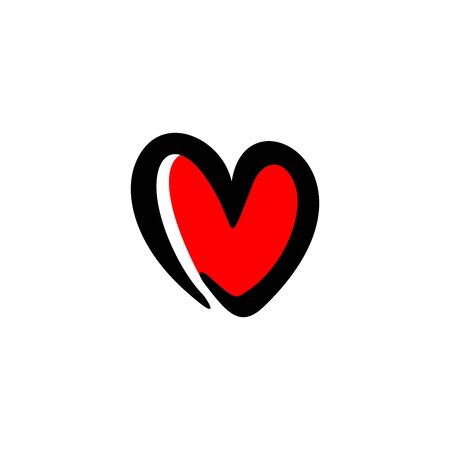 love abstract icon symbol heart vector epsのイラスト素材