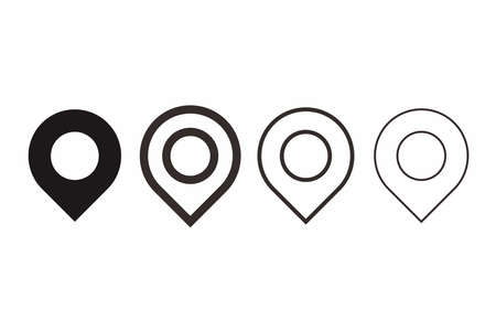 pin location icon vector