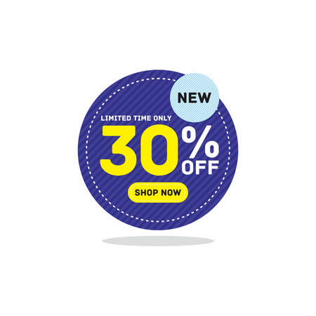 30% off big sale badge sticker, banner vectorのイラスト素材