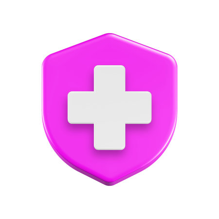 Hospital icon on a white background. 3d rendering, 3d illustration.の写真素材