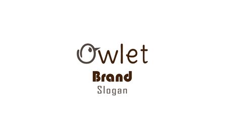 vector logo of owlet typographyのイラスト素材