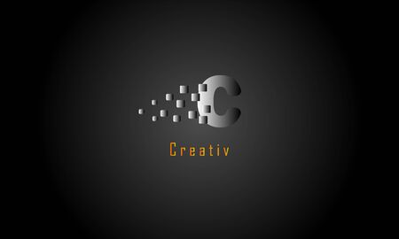 Abstract letter  | Free Vector. C Latterのイラスト素材