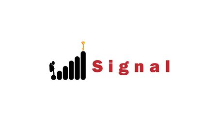 signal  illustrations of stairs and gold keyのイラスト素材