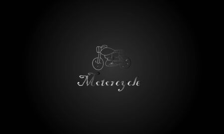 abstract MOTORCYCLE  vector templatesのイラスト素材