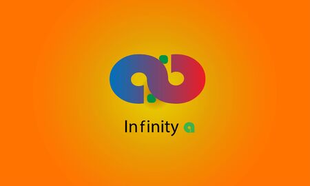 infinity letter a logo vector templatesのイラスト素材