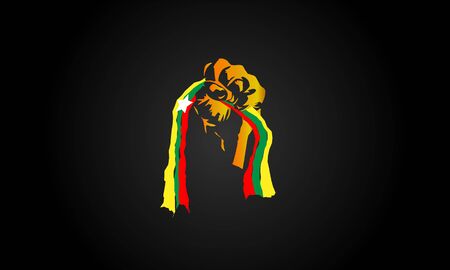 Myanmar Flag Holding In Hand Man Stock Illustrationのイラスト素材