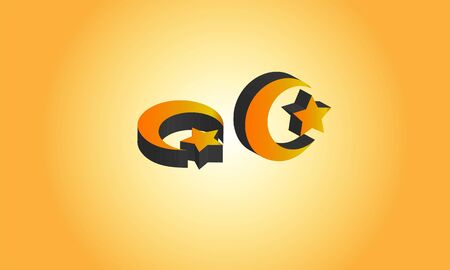 3d islam symbol logo, Stock Photos & Vectorsのイラスト素材