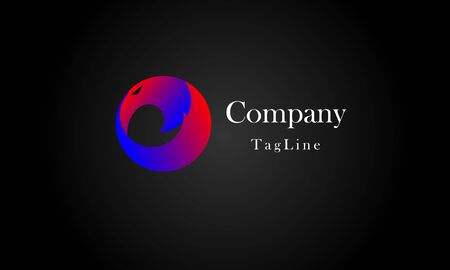 Circle Eagle Sea Hawk Logoのイラスト素材