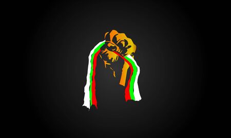 Bulgaria Flag Holding In Hand Man Stock Illustrationのイラスト素材