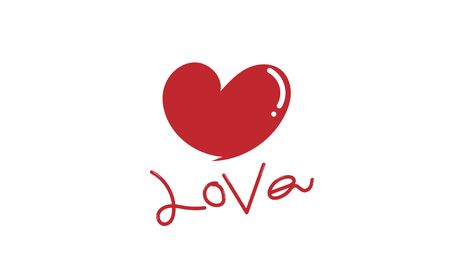 love logo icon illustration vector.のイラスト素材