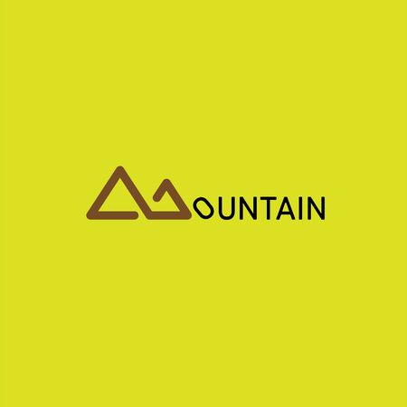 Mountains logo emblem vector illustration. Outdoor adventure expedition  mountains silhouette shirt  print stamp. Vintage typographyのイラスト素材