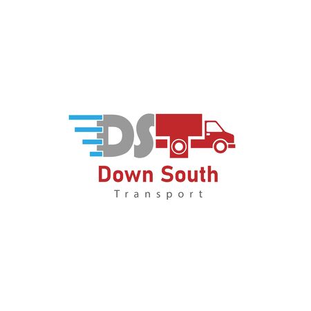 down south transport logo vectorのイラスト素材