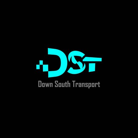 down south transport logo vectorのイラスト素材