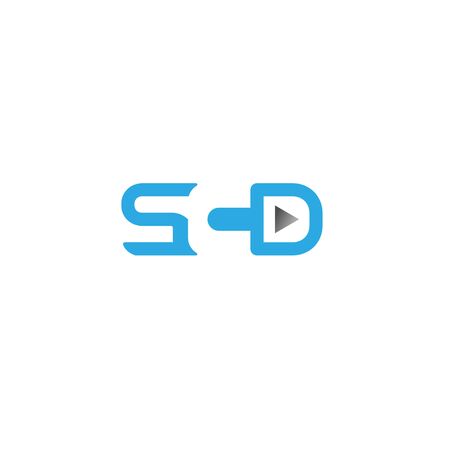 scd play logo vector illustrationのイラスト素材
