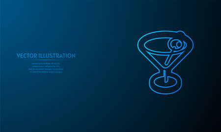 juice on blue abstract background.のイラスト素材