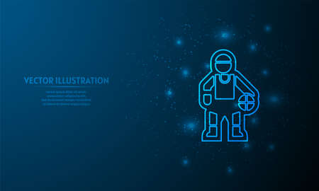 basketball on blue abstract background.  starlight backgroundのイラスト素材