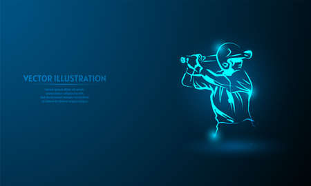 baseball on blue abstract background. simple blue background. Starlight backgroundのイラスト素材