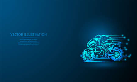 racing on blue abstract background. simple blue background. Starlight backgroundのイラスト素材