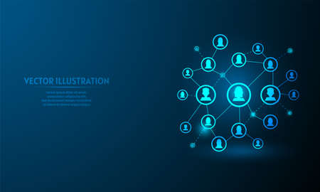business on blue abstract background. simple blue background. Starlight backgroundのイラスト素材