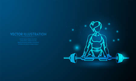 gym/fitness on blue abstract background. simple blue background. Starlight backgroundのイラスト素材