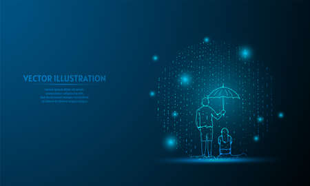 glowing koala on a dark blue background of the space with shining stars. koala walpaperのイラスト素材