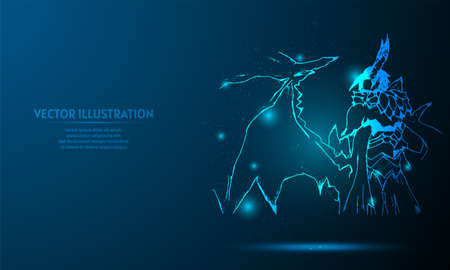 glowing koala on a dark blue background of the space with shining stars. koala wallpaperのイラスト素材