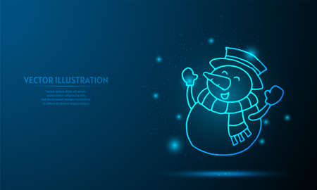 glowing Santa claus hat on a dark blue background of the space with shining stars. Santa claus hat walpaperのイラスト素材