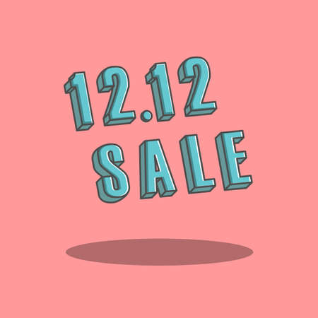 12 12 sale vector illustrationのイラスト素材
