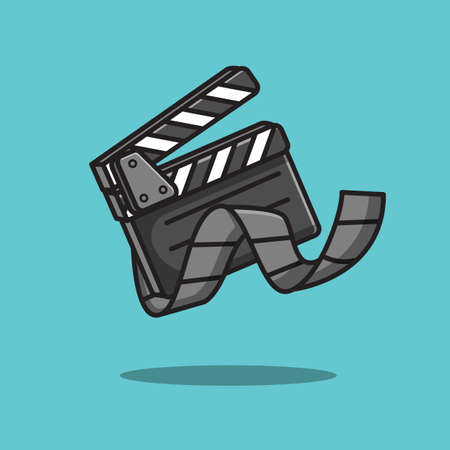 Clapper Board vector illustrationのイラスト素材