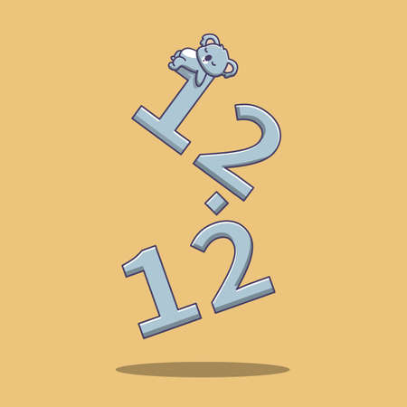 koala sleeps on the 12th of the 12th monthのイラスト素材