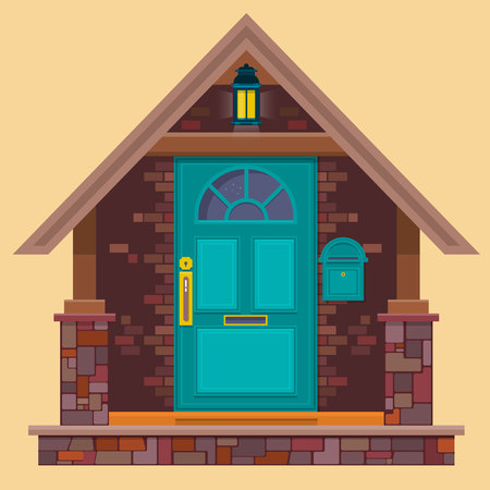 Cartoon house illustration.のイラスト素材