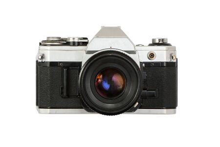 Classical camera , old. isolated.の写真素材