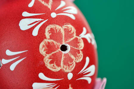 Colorful painted easter eggの写真素材