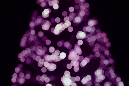 colored lights on a Christmas treeの写真素材