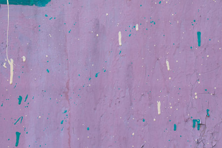 Old metal texture with stains and drops of paint.の写真素材