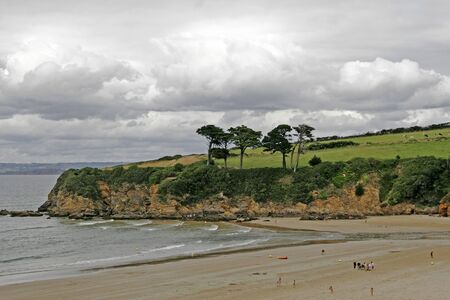 Landscape near Douarnenez, Brittany, Northern Franceの写真素材