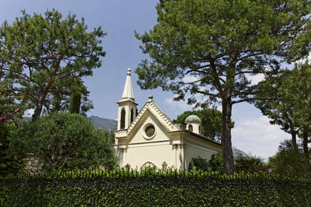 Monaco, little churchの写真素材