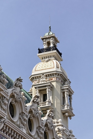 Monaco, Seaside facade of the Salle Garbier, home of the opera de Monte Carlo, Europeのeditorial素材