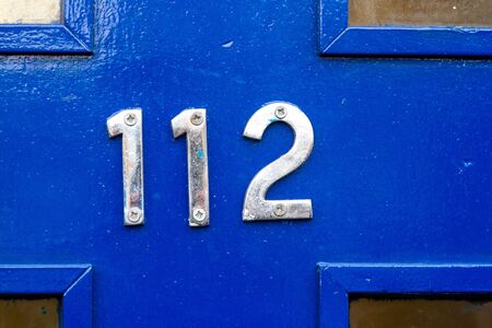 House number 112の写真素材
