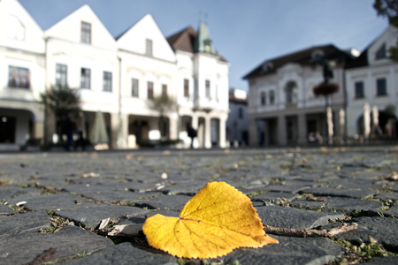 Autumn historical square landscapeの写真素材