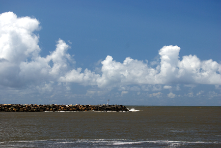 Light house Spit on Gold Coastの写真素材