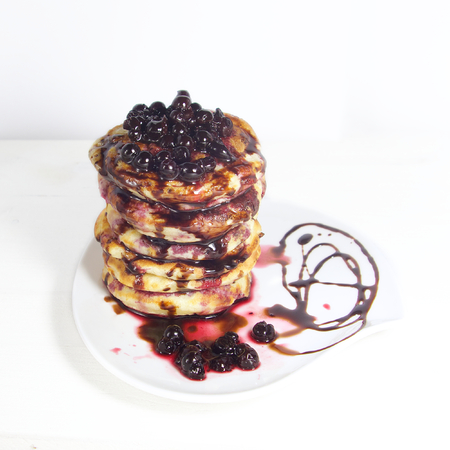 Pancake. Crepes With Berries.の写真素材