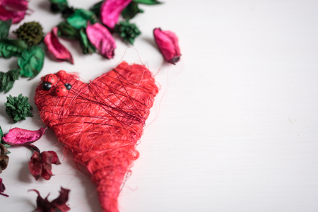 Red heartの写真素材