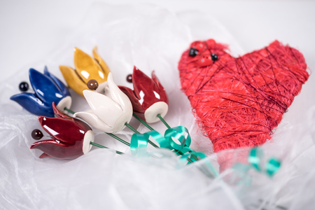 Tulip decorationの写真素材