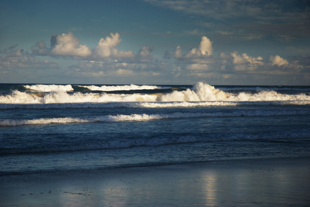 Beautiful Blue Ocean Waveの写真素材