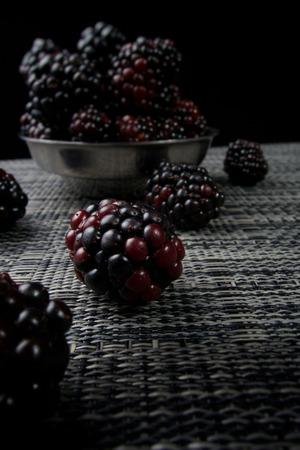 Black sweet raspberryの写真素材