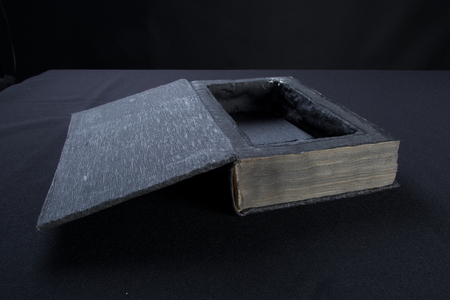 Box created from the  old black bookの写真素材