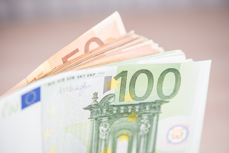 Cash eurosの写真素材
