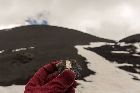 Concept of travel adventure. Sicilia_Etna