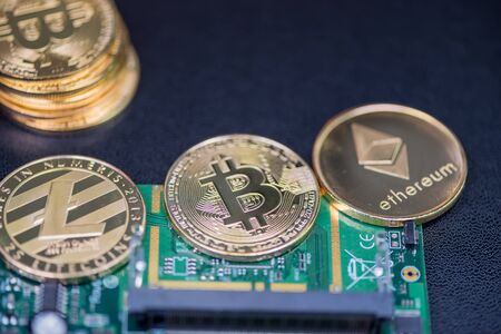 Bitcoin. Ethereal. Litecoin. Golden cryptocurrencies at All-Time High investment (new virtual money)